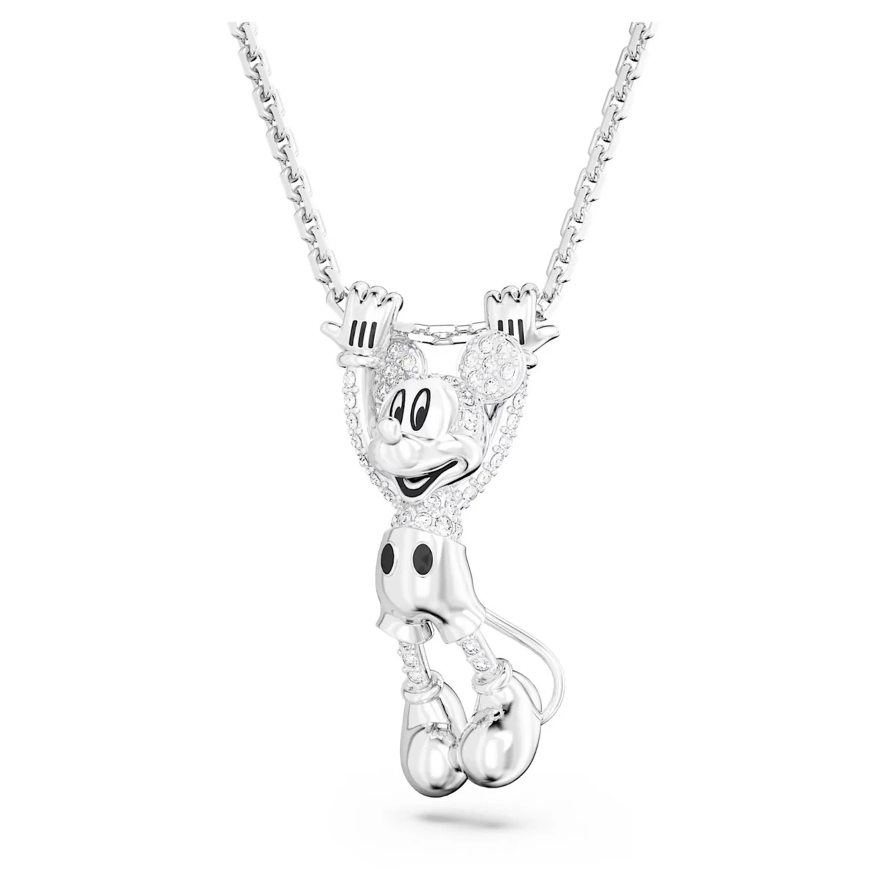 Disney Mickey Mouse Pendant, White, Rhodium Plated 5668780 | Swarovski 1 Disney Mickey Mouse Pendant, White, Rhodium Plated 5668780 | Swarovski
