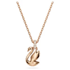 Swan Pendant, Small, Black, Rose Gold-Tone Plated 5678046 | Swarovski -four seasons jewelry shop 5fda5bd1 6eb3 50f8 8075 bef10a044f83 71974.1704355546