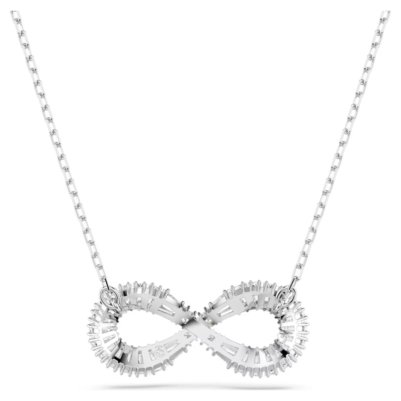 Hyperbola Pendant Infinity, White, Rhodium Plated 5679434 | Swarovski 4 Hyperbola Pendant Infinity, White, Rhodium Plated 5679434 | Swarovski - Image 4