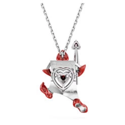 Alice In Wonderland Pendant, Playing Card, Red, Rhodium Plated 5682805 | Swarovski -four seasons jewelry shop 7e28026d a3a3 5a1b a65b f80a71605edd 60328.1705035337