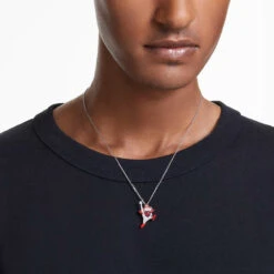 Alice In Wonderland Pendant, Playing Card, Red, Rhodium Plated 5682805 | Swarovski -four seasons jewelry shop 7fd117a1 e93d 5326 8ee7 9184ba41043c 35509.1705035337