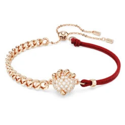 Dragon & Phoenix Bracelet Dragon’s Claw, Red, Rose Gold-Tone Plated 5675841 | Swarovski