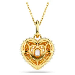 Hyperbola Pendant, Heart, White, Gold-Tone Plated 5680399 | Swarovski -four seasons jewelry shop 9600cee5 23bf 54fc 817c eefea8d58e02 18748.1704425628