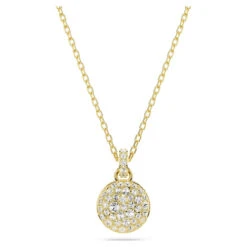 Meteora Pendant, White, Gold-Tone Plated 5683443 | Swarovski