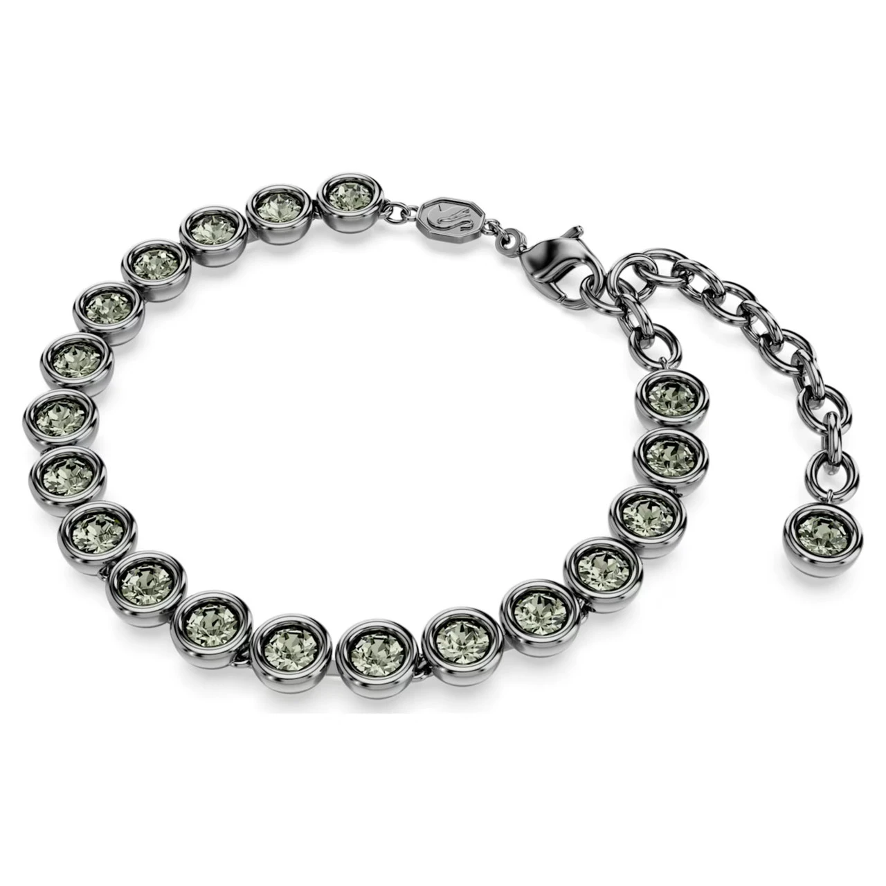 Imber Tennis Bracelet Round Cut, Black, Ruthenium Plated 5682592 (Size M) | Swarovski 2 Imber Tennis Bracelet Round Cut, Black, Ruthenium Plated 5682592 (Size M) | Swarovski - Image 2