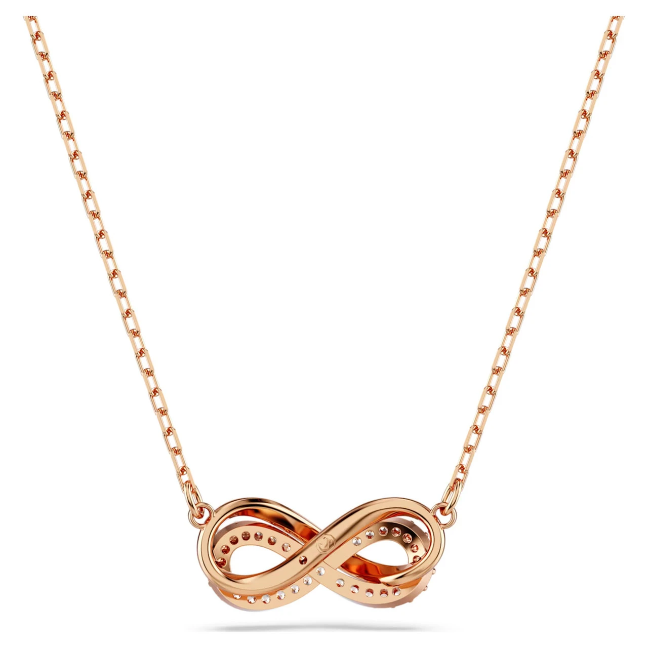 Hyperbola Pendant, Pavé, Infinity, White, Rose Gold-Tone Plated 5684084 | Swarovski 4 Hyperbola Pendant, Pavé, Infinity, White, Rose Gold-Tone Plated 5684084 | Swarovski - Image 4