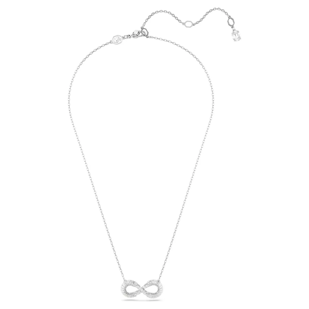 Hyperbola Pendant Infinity, White, Rhodium Plated 5679434 | Swarovski 2 Hyperbola Pendant Infinity, White, Rhodium Plated 5679434 | Swarovski - Image 2