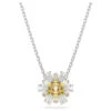 Idyllia Pendant, Flower, Yellow, Rhodium Plated 5679939 | Swarovski