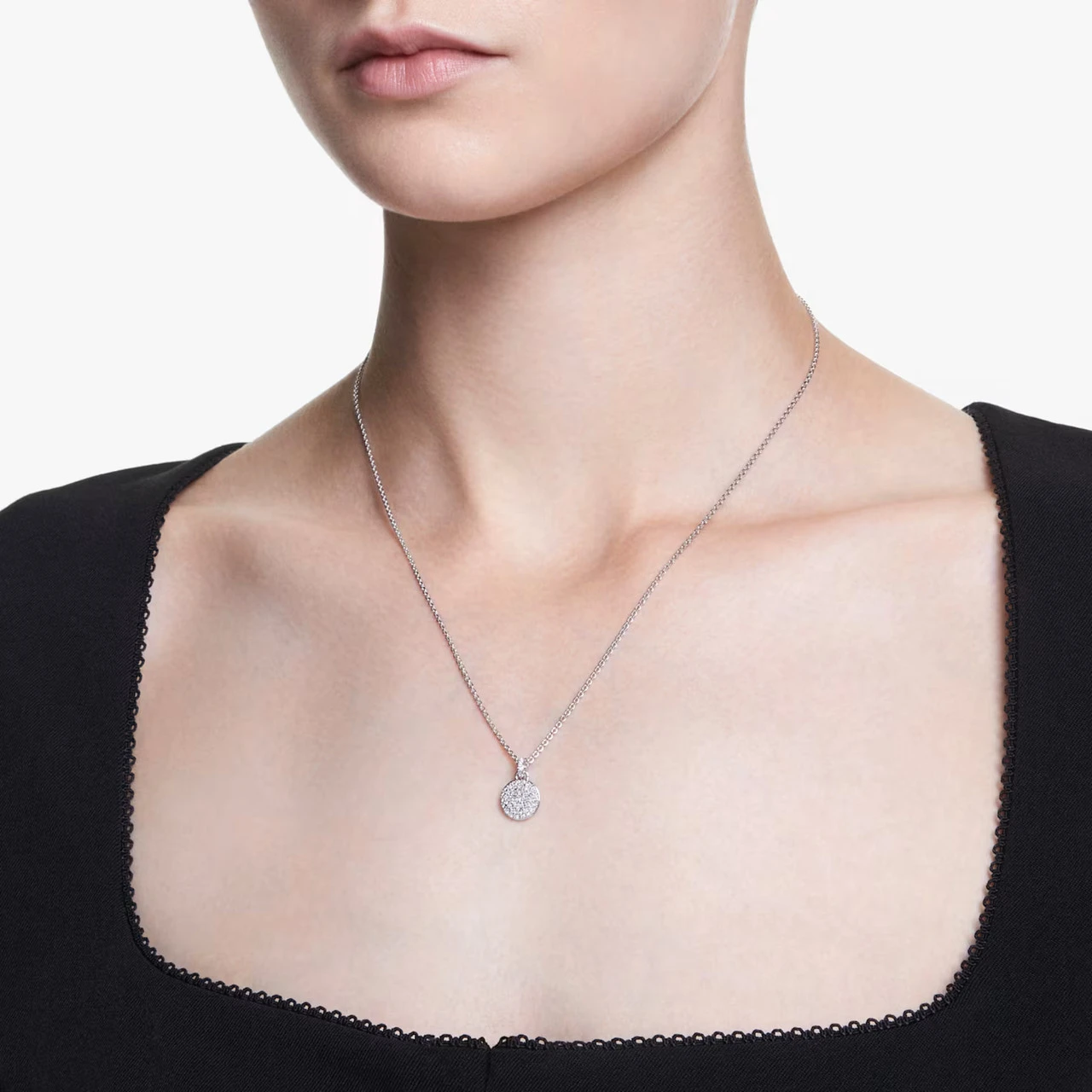 Meteora Pendant, White, Rhodium Plated 5683446 | Swarovski 5 Meteora Pendant, White, Rhodium Plated 5683446 | Swarovski - Image 5