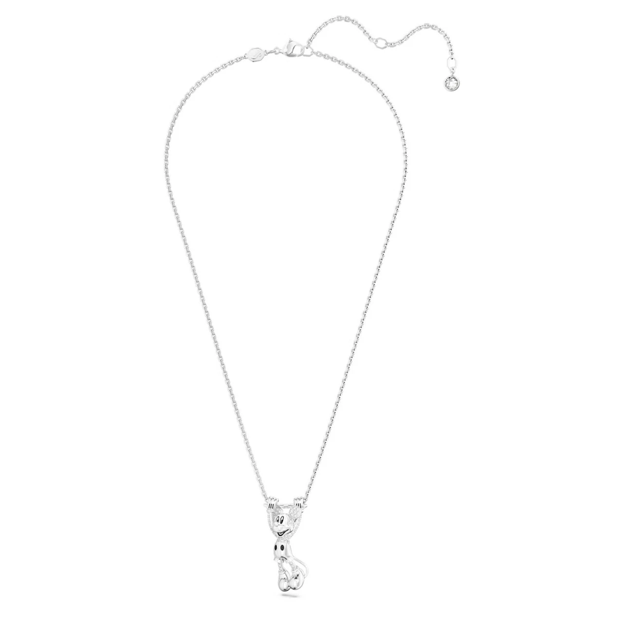 Disney Mickey Mouse Pendant, White, Rhodium Plated 5668780 | Swarovski 2 Disney Mickey Mouse Pendant, White, Rhodium Plated 5668780 | Swarovski - Image 2