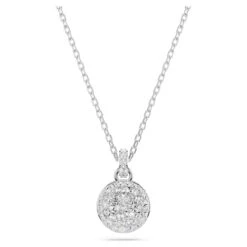 Meteora Pendant, White, Rhodium Plated 5683446 | Swarovski