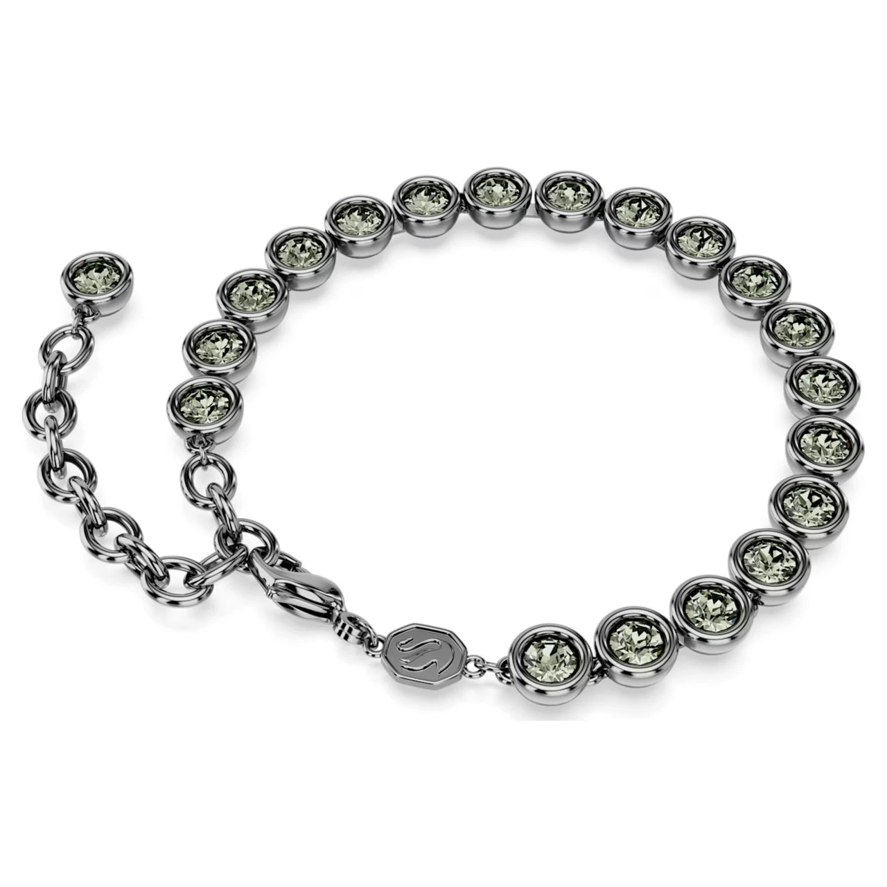 Imber Tennis Bracelet Round Cut, Black, Ruthenium Plated 5682592 (Size M) | Swarovski 4 Imber Tennis Bracelet Round Cut, Black, Ruthenium Plated 5682592 (Size M) | Swarovski - Image 4