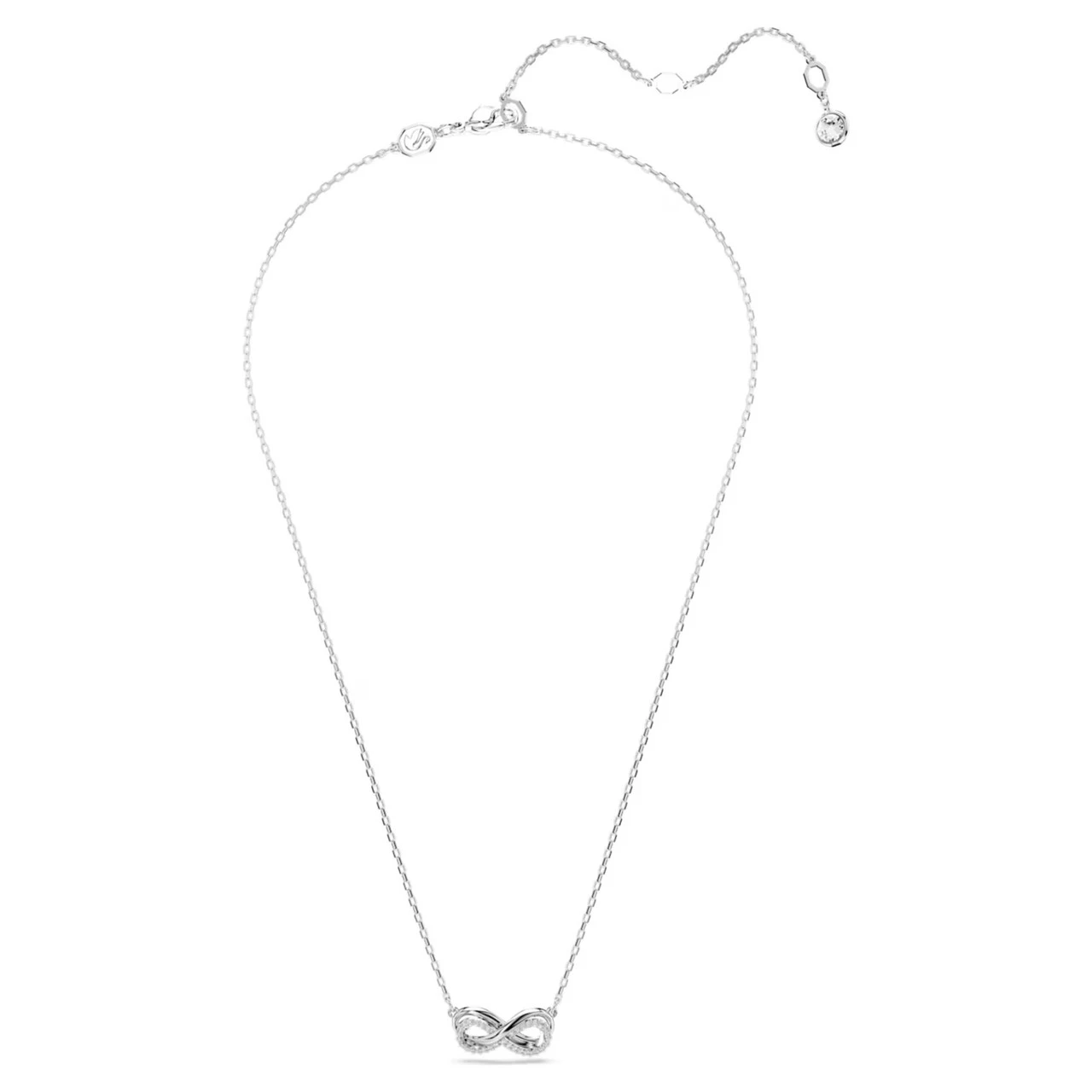 Hyperbola Pendant, Pavé, Infinity, White, Rhodium Plated 5687265 | Swarovski 2 Hyperbola Pendant, Pavé, Infinity, White, Rhodium Plated 5687265 | Swarovski - Image 2