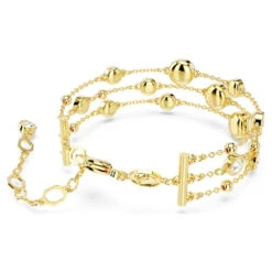 Imber Wide Bracelet, Round Cut, White, Gold-Tone Plated 5680095 | Swarovski -four seasons jewelry shop f7c4e571 709e 5165 af15 2bdd5ccc72b9 51105.1705912371
