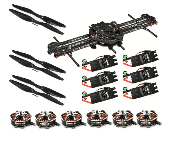 TAROT FY680 Carbon Fiber Hexa-copter Super Combo (Not Assembled) 1 TAROT FY680 Carbon Fiber Hexa-copter Super Combo (Not Assembled)