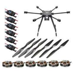 Lji ZD975 6-Axis 975mm Carbon Fiber Umbrella Folding Hexacopter With Motor ESC Propeller (not Assembled)