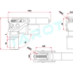 Tarot 90 Degree Electric Retractable Landing Gear For Heavy Load UAV Multirotors Turbojet Fixed Wings -four seasons jewelry shop tarot 90 degree electric retractable landing gear for heavy payload uav multirotors turbojet fixed wings 34